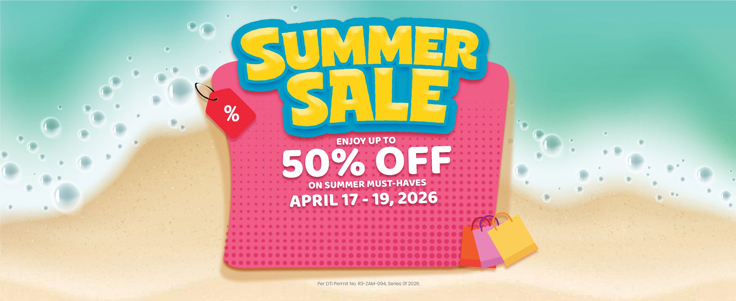 Banner with promo details of Royal Duty Free's Summer Sale 2026 in the middle.